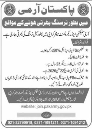 Pakistan Army Jobs Opportunities in Sindh 2026