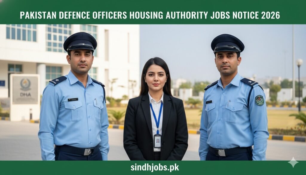 Pakistan Defence Officers Housing Authority Jobs Notice 2026