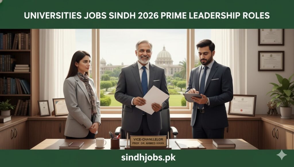 Universities Jobs Sindh 2026 Prime Leadership Roles