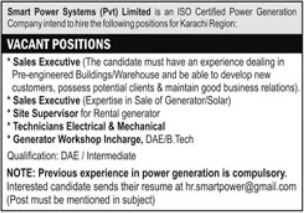 Latest Smart Power Systems Pvt Limited Management Posts 2026