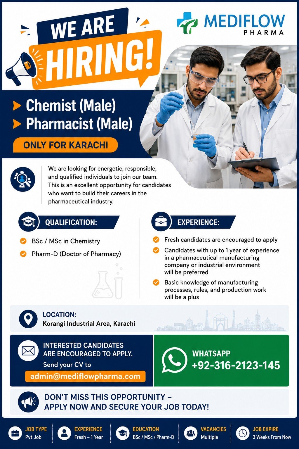Chemist Jobs 2026 Apply for Your Career Growth