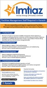 Career Opportunities at Imtiaz Group Company Karachi 2026
