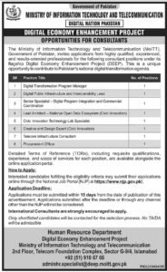 Careers at Ministry of Information Technology Telecommunication MOIT