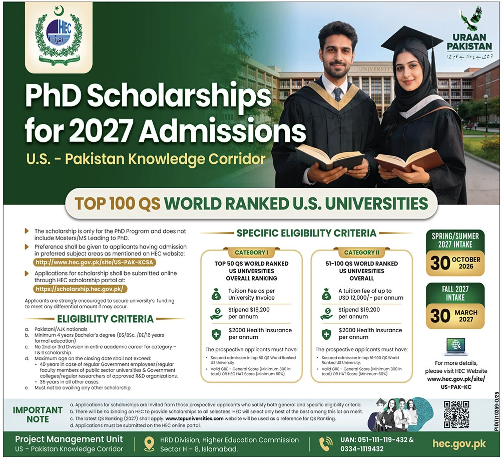 Higher Education Commission HEC Scholarship 2026 Announces