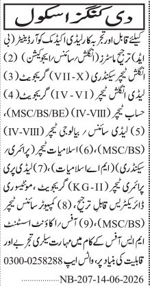 Latest The Kings School Teaching Jobs in Karachi 2026