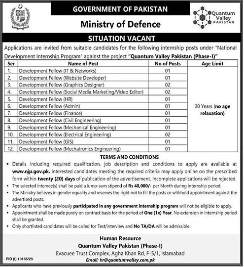 Ministry of Defence Career Jobs 2026 Online Apply