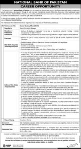 National Bank Of Pakistan NBP Jobs in Sindh Apply Online 2026