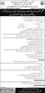 National Institute Of Child Health NICH Sindh Jobs 2026