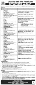 Overseas Pakistanis Foundation OPF Jobs Apply Online 2026
