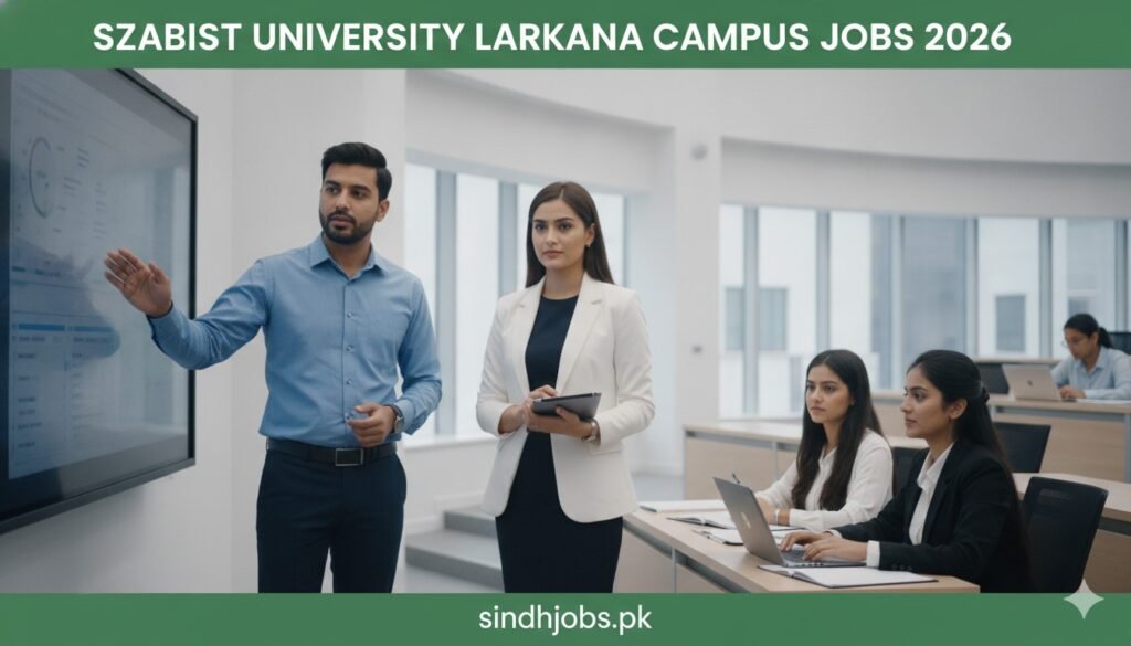 SZABIST University Larkana Campus Jobs 2026