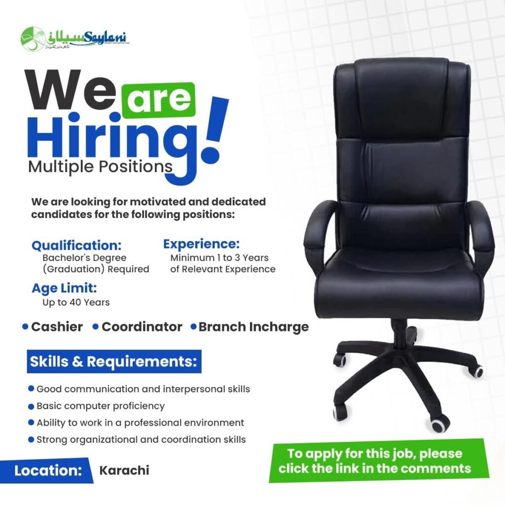 Saylani Foundation NGO Jobs Opportunities 2026