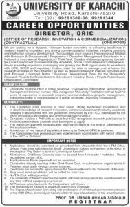 University Of Karachi UoK Job Career Opportunities 2026