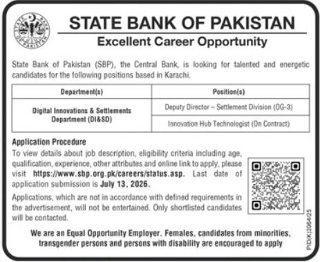 SBP Jobs 2026  Latest Govt Openings
