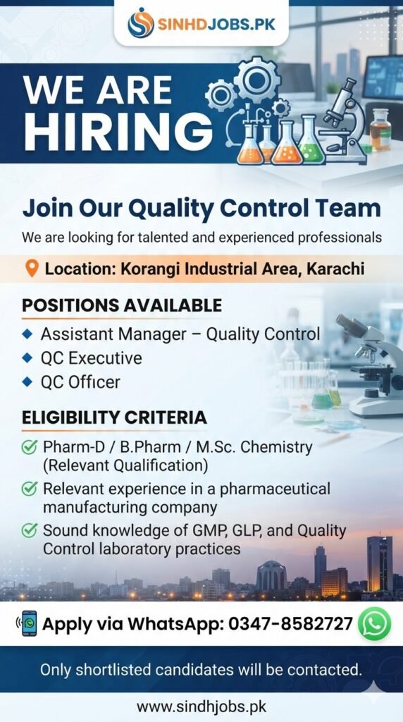 Quality Control Jobs Best Exciting Careers in Karachi
