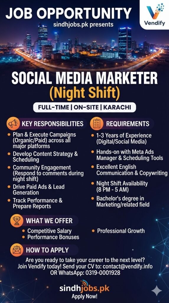 Social Media Marketer Dynamic Night Shift Opportunity