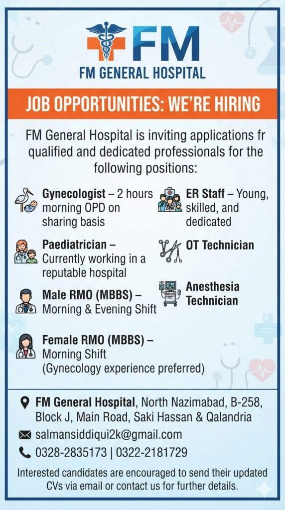 FM General Hospital Jobs Best Rewarding Urgent Careers