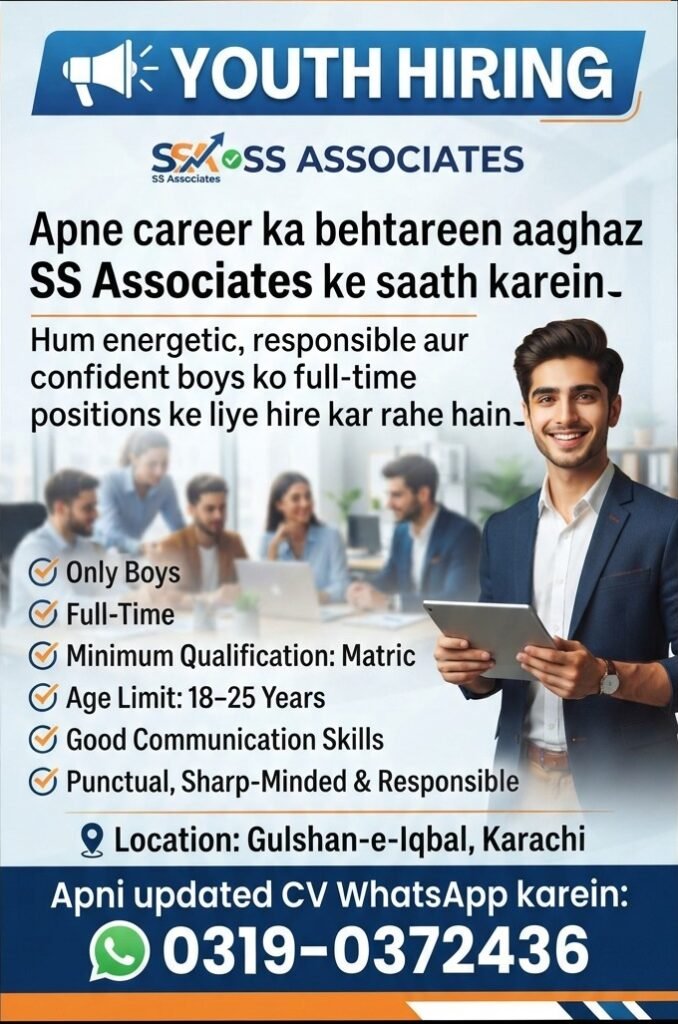Youth Hiring Amazing Career Start in Karachi