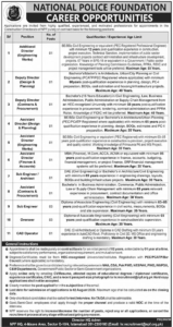 Job Vacancies At National Police Foundation 2026