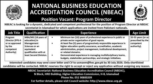 National Business Education Accreditation Council NBEAC Jobs 2026