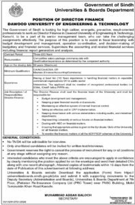 Sindh Universities an Boards Department Karachi Jobs 2026