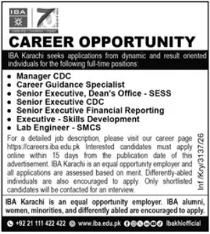 IBA Karachi Jobs 2026 Latest Exciting Roles