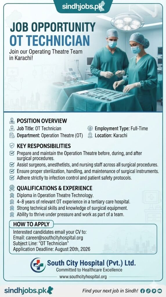 OT Technician Jobs 2026 Apply Now