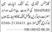 Jang Classifieds Top Garments Jobs 2026