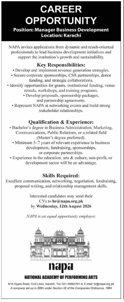 Manager Business Development Jobs 2026