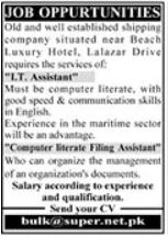 IT Assistant Job Karachi: Top Shipping Opportunity!
